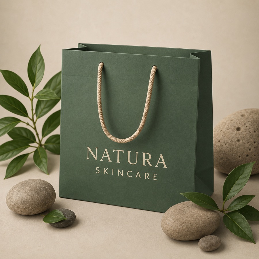 NATURA Skincare retail gift bag by 1Brand Builders