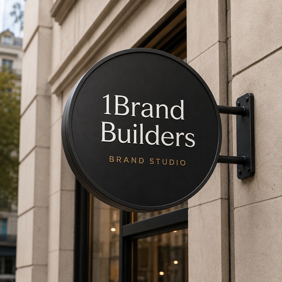 Signage branding example